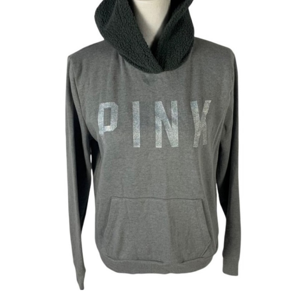 PINK by Victoria's Secret Gray Graphic Hoodie - Picture 2 of 6